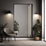 Lustro w czarnej ramie z podświetleniem- 1503 LED III - kolor ramy do wyboru